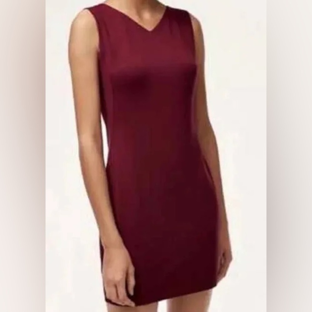 NWT Aritzia Babaton Louis Dress Burgundy